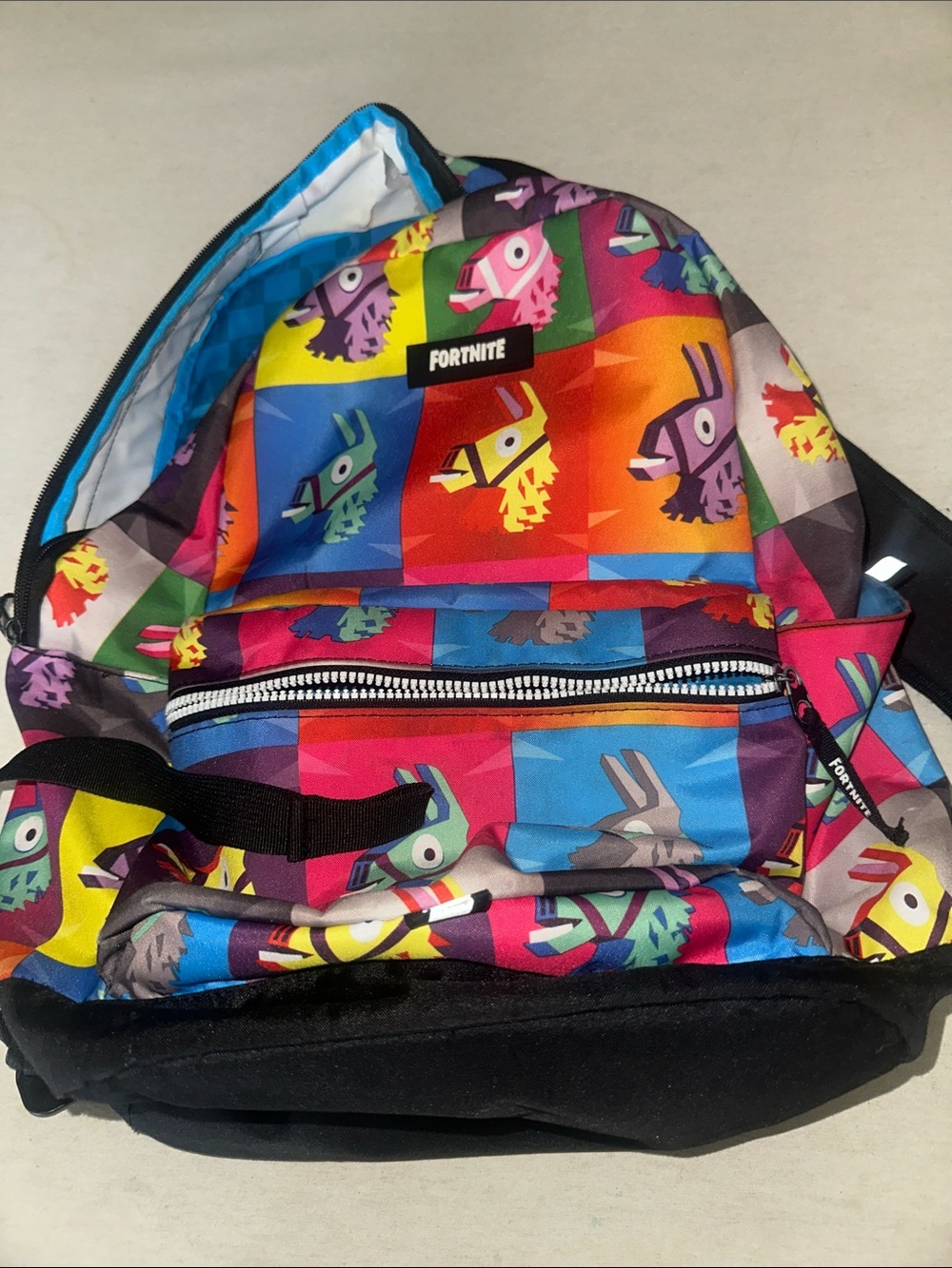 Fortnite Kids Multicolor Llama Print Backpack